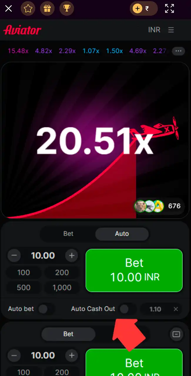 Cash out Aviator winnings on Batery.