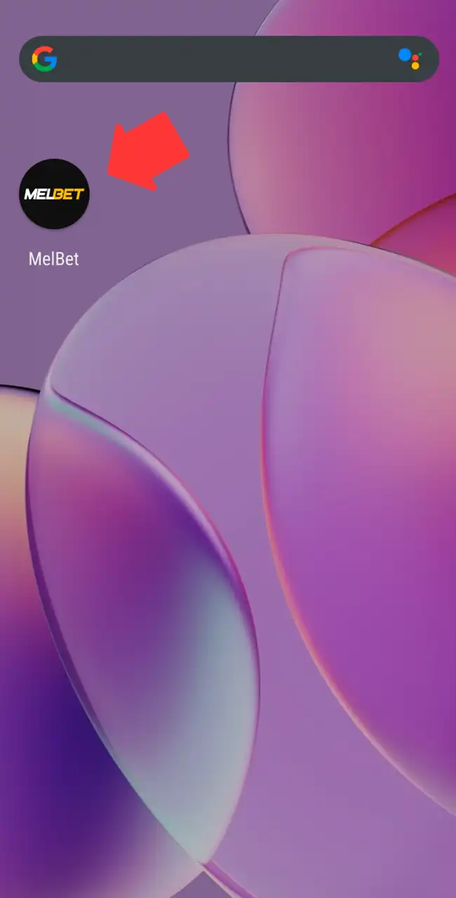 Launch Melbet and locate the game.