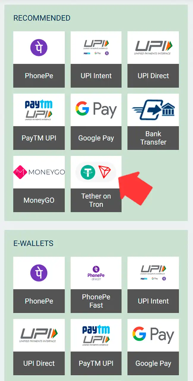 Add funds to your Melbet balance.