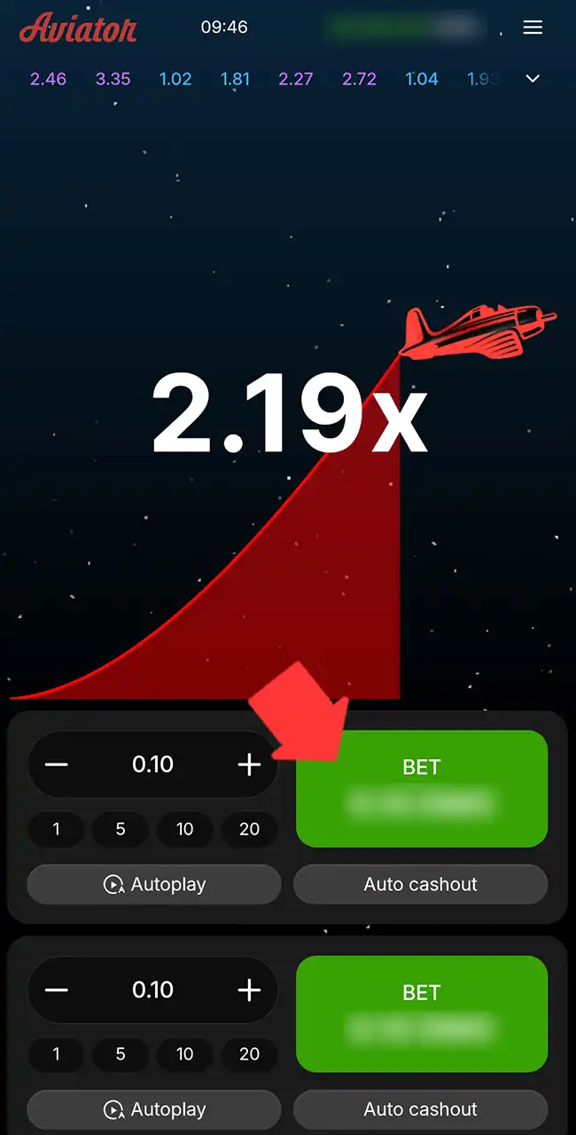 Stake money on the next flight.