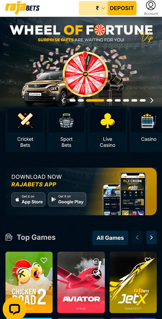 Explore the Aviator lobby on Rajabets.
