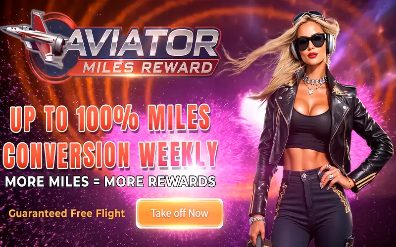 Earn exclusive miles playing Tez888 Aviator.