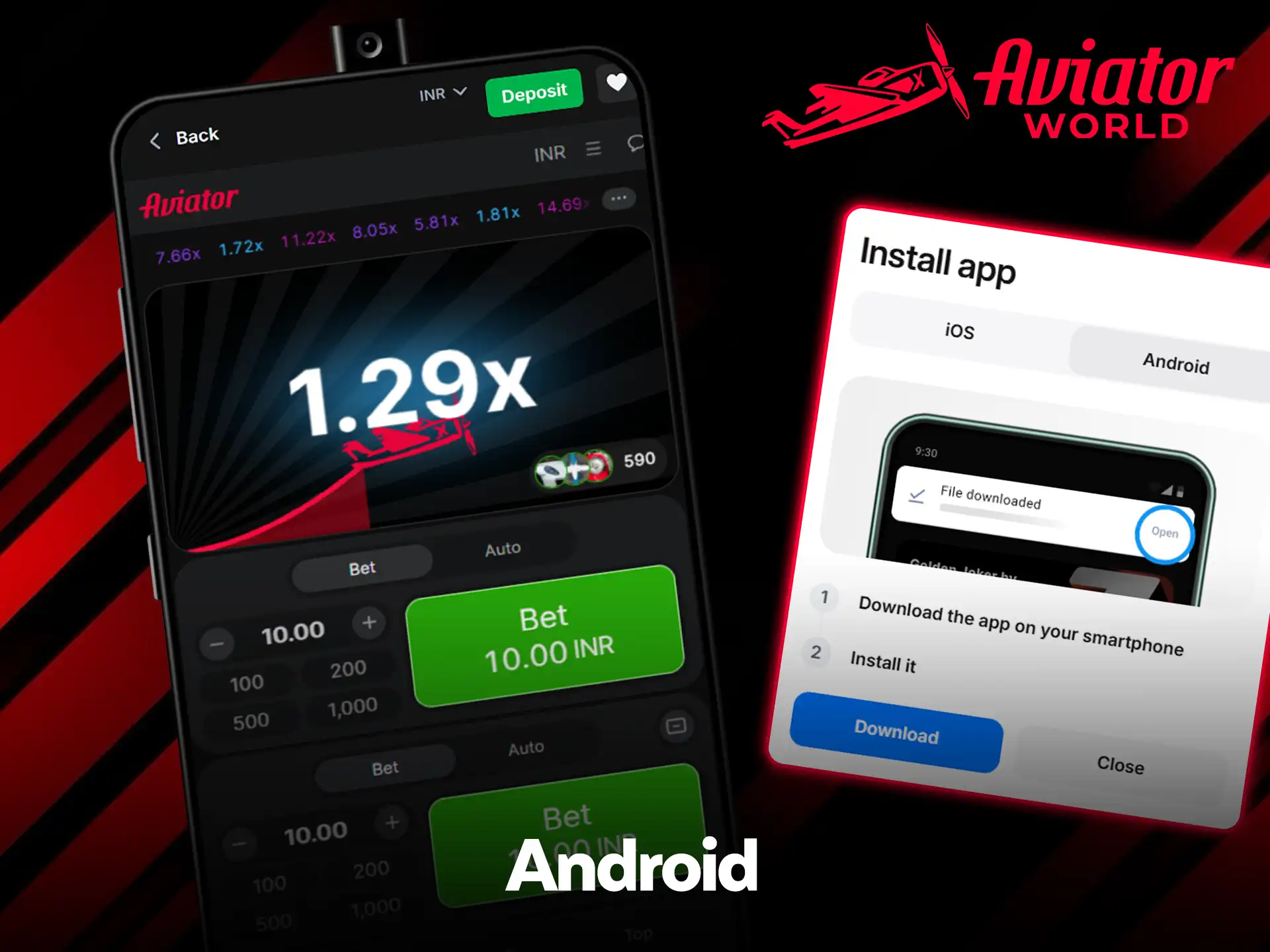 See 1win Android Aviator app specifications.