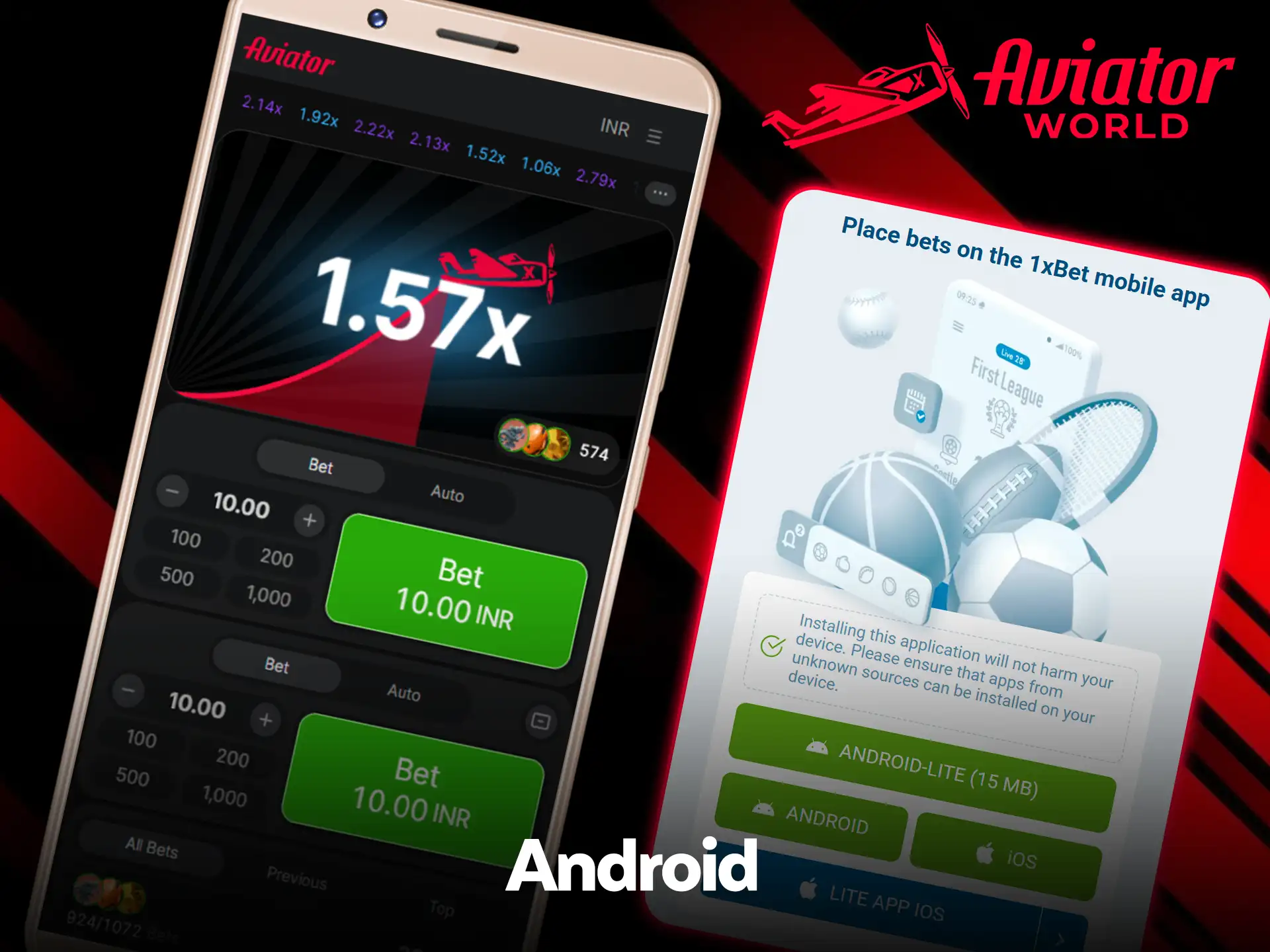 Discover technical capabilities for the 1xbet Android software.