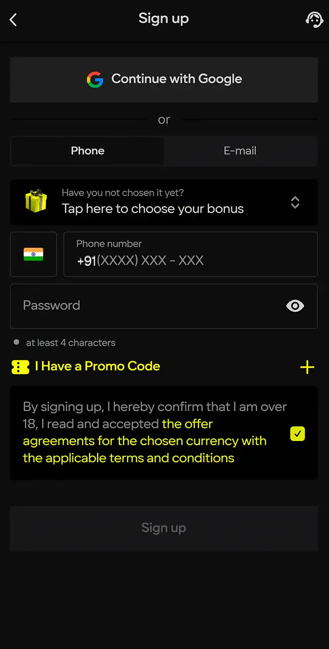 Validate your new Aviator casino profile.