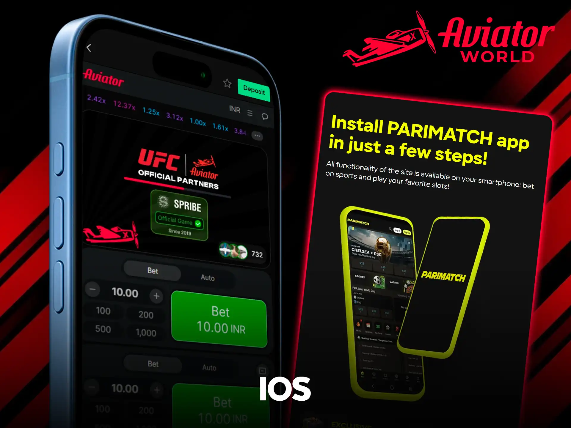 Download the Aviator app for iOS.