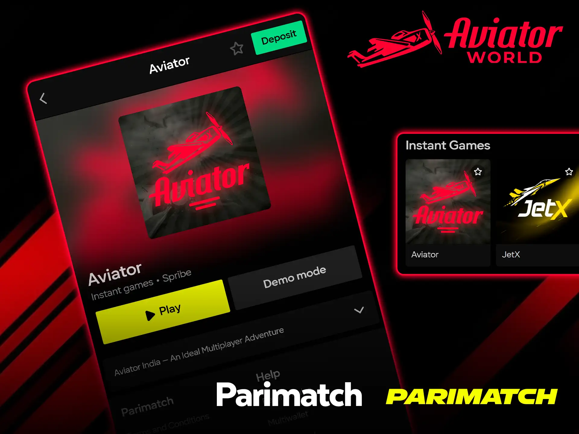 Enjoy Parimatch Aviator on your phone.