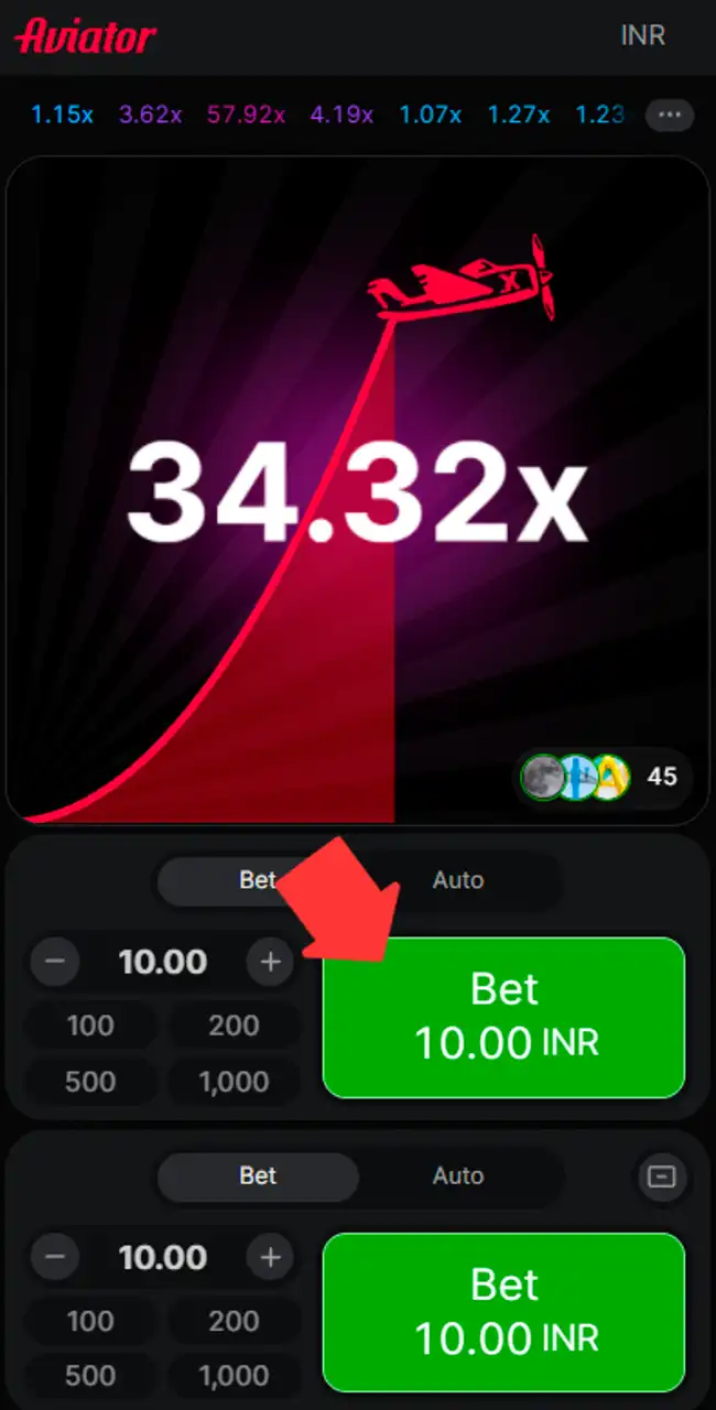 Test betting strategies in Aviator demo.