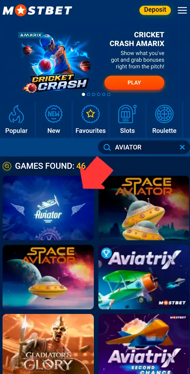 Launch Mostbet Aviator and prepare for your first flight.