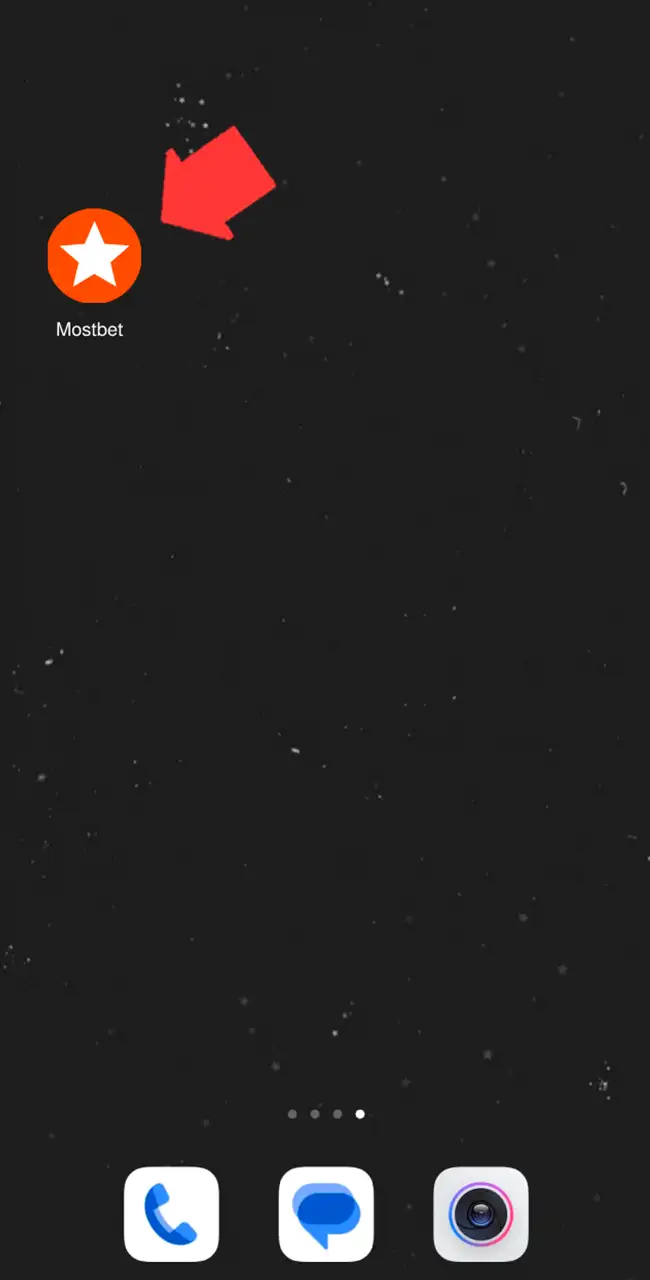 Open the Mostbet application to access your player profile.