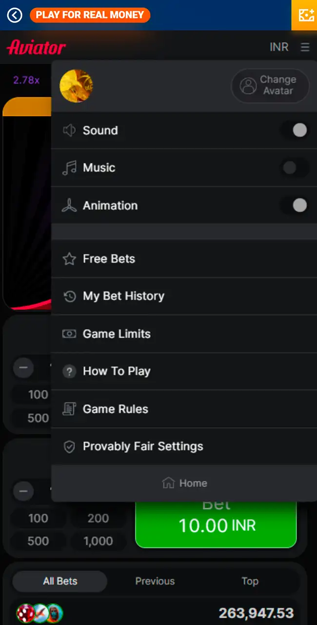 Adjust the Mostbet Aviator interface and sound preferences.