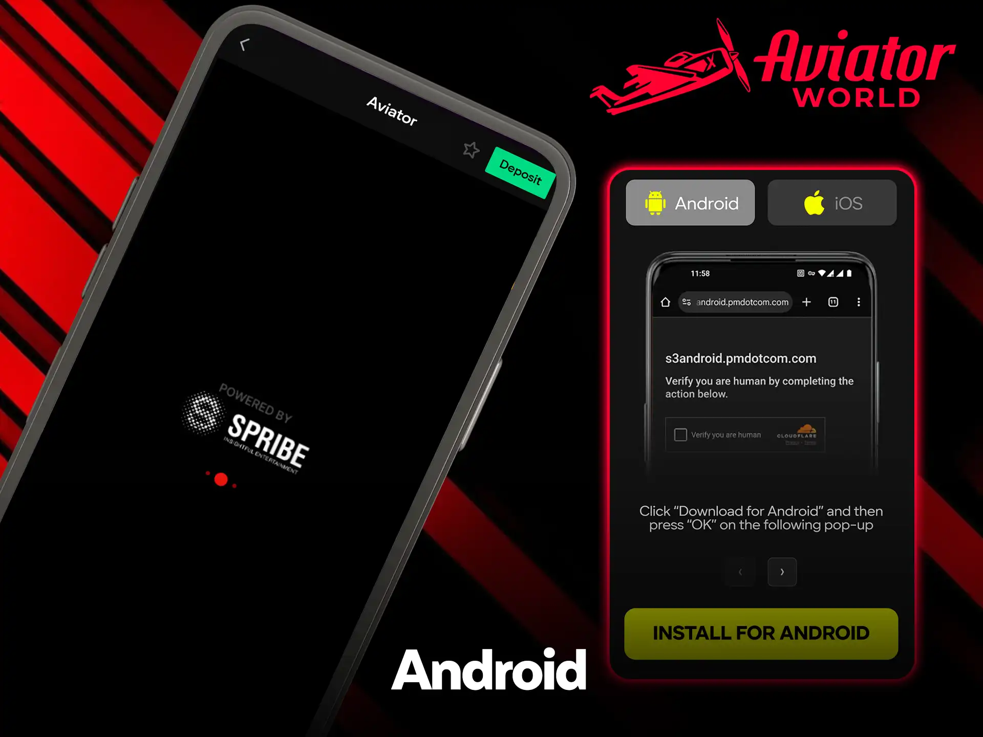 View Parimatch Android application technical specs.