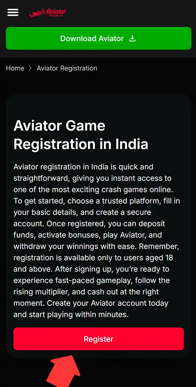 Select a trusted Aviator casino platform.