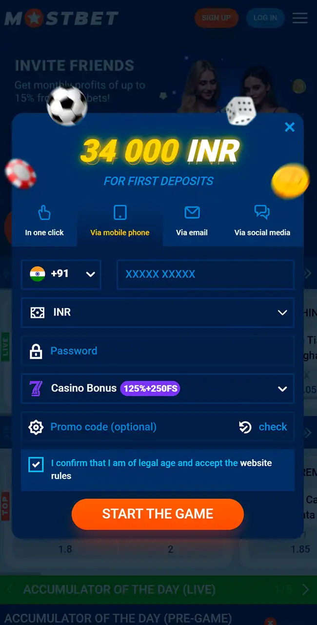 Confirm your new Aviator casino account.