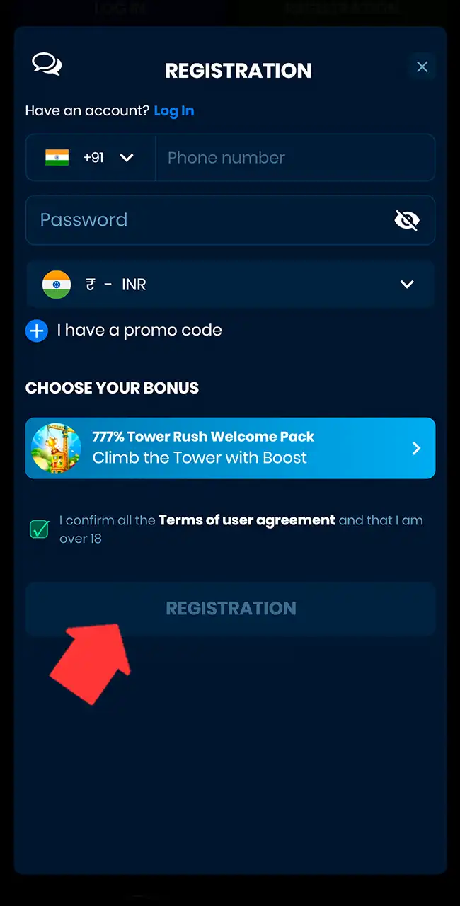 Access your account to request a payout.